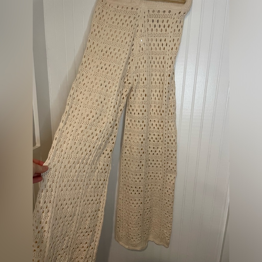 LENA crochet coverup pants